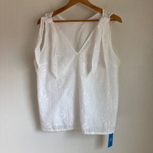 New cupshe women's Eyelet top size XL